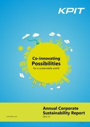 Sustainability Report - KPIT