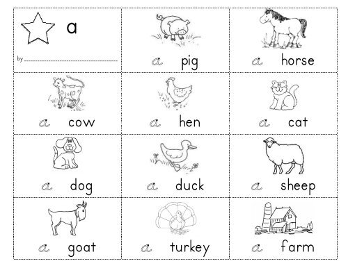 a pig a horse a cow a hen a cat a dog a duck a sheep a goat a ...