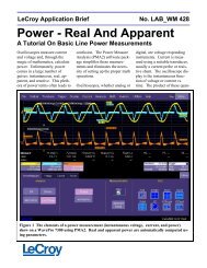 LAB WM428 - Power - Real And Apparent - Teledyne LeCroy