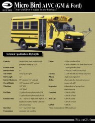 Micro Bird A1VC (GM & Ford) - New York Bus Sales