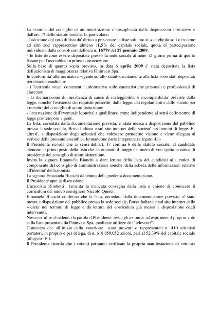 Repertorio n. 41130 Raccolta n.13059 VERBALE DI ASSEMBLEA ...