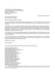 Joint letter to the Commission on the place - Keith Taylor MEP