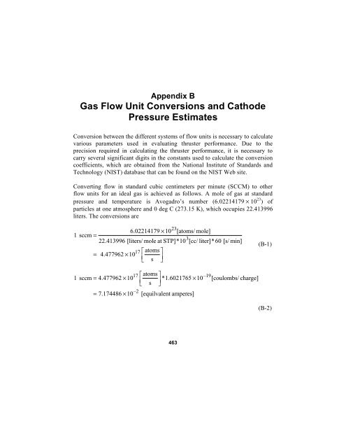 Gas Flow Unit Conversions and Cathode Pressure Estimates