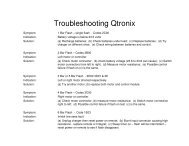 Qtronix Troubleshooting Flash Info - Sunrise Medical