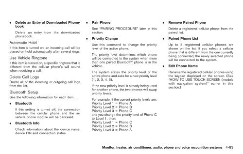 2010 Nissan Murano Owner's Manual