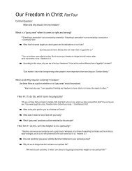 Our Freedom in Christ Part One - McLean Bible Church
