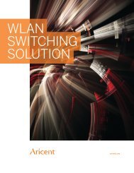WLAN SWITCHING SOLUTION - Aricent