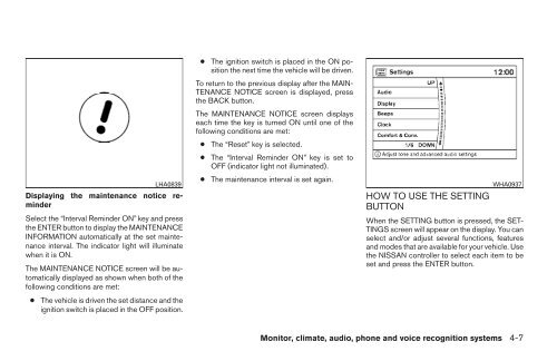 2009 Maxima Owner's Manual