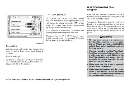 2009 Maxima Owner's Manual