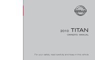 2010 Nissan Titan | Owner's Manual