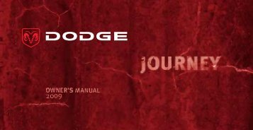 2009 Dodge Journey Owner Guide