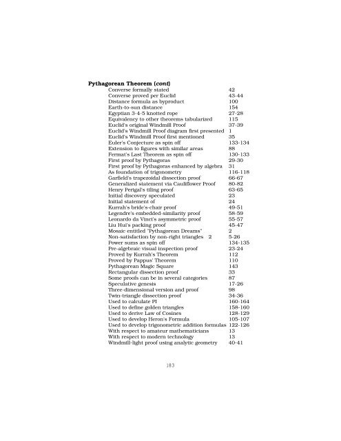 The Pythagorean Theorem - Educational Outreach