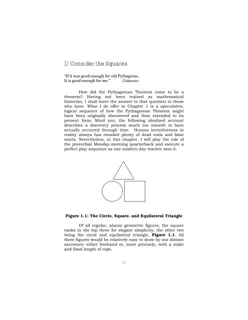 The Pythagorean Theorem - Educational Outreach