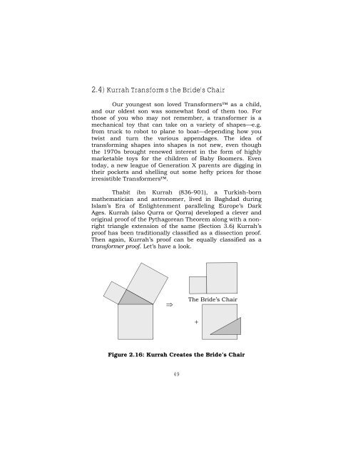 The Pythagorean Theorem - Educational Outreach