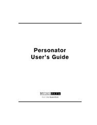 Personator User's Guide - Melissa Data