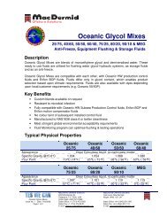 Oceanic Glycol Mixes - MacDermid Offshore Solutions