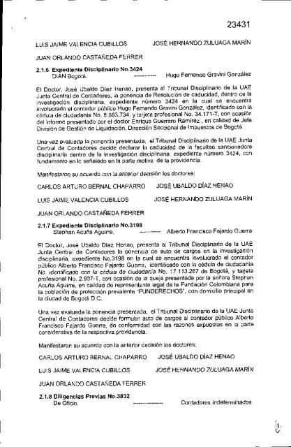 Acta 1881 - Junta Central de Contadores