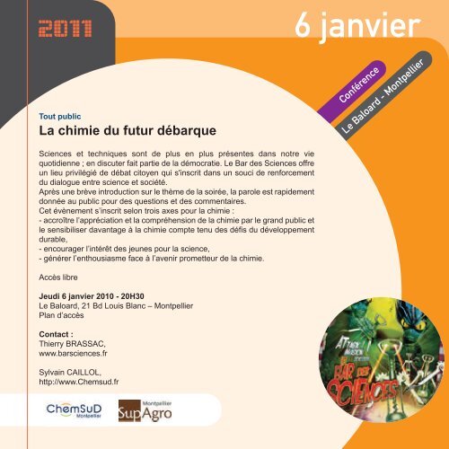 calendrier de l'annÃ©e de la chimie en Languedoc-Roussillon