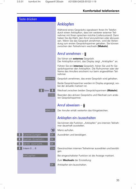 Siemens Gigaset 4135 isdn