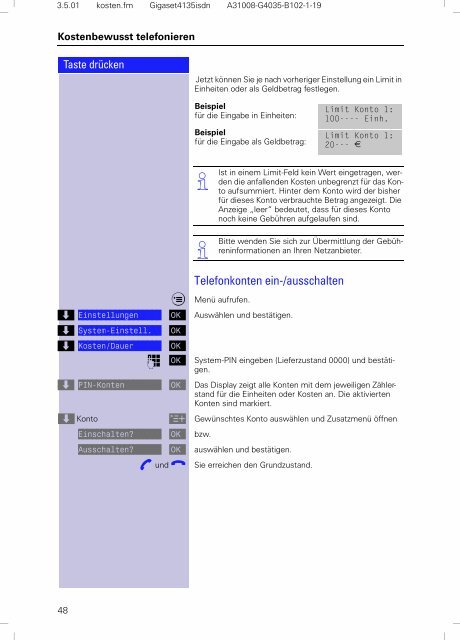 Siemens Gigaset 4135 isdn