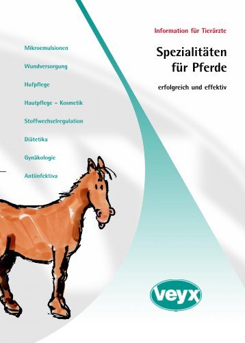 Spezialitäten für Pferde - Veyx-Pharma GmbH