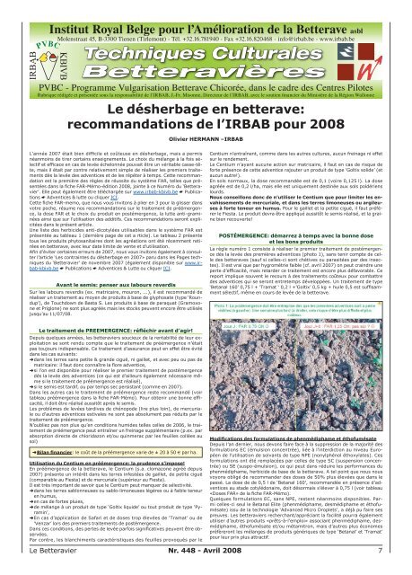 'Tramat', sauf en prÃ©sence de mercuriale et de renouÃ©es