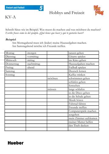 KV-A Hobbys und Freizeit