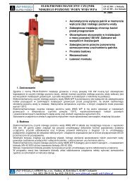 elektromechaniczny czujnik niskiego poziomu wody wms wp 6 - Afriso