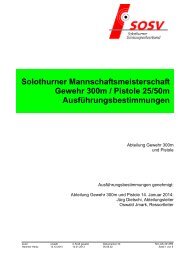 Mannschaftsmeisterschaft - SOSV - Solothurner Schiesssportverband