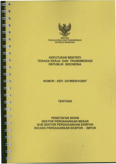 Skkni Bidang Perdagangan Ekspor Impor