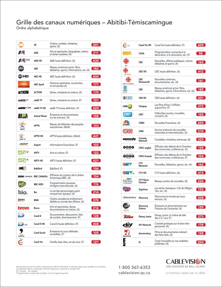 10 free Magazines from CABLEVISION.QC.CA