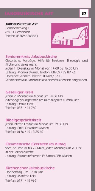 Evangelische Erwachsenenbildung Landshut - Evangelisches ...