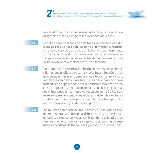 2º manifiesto derechos mujeres y niñas con discapacidad de ... - Once