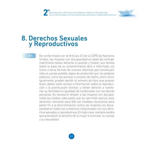 2º manifiesto derechos mujeres y niñas con discapacidad de ... - Once