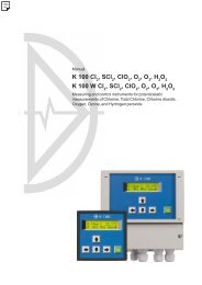 Bedienungsanleitung K 100 Cl2 - Dr. A. Kuntze GmbH