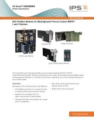 [PSS 21H-3A4 B3] DCS Fieldbus Modules for ... - Invensys