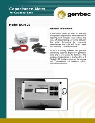 NCM-20 Capacitance Meter for Cap Bank - Gentec