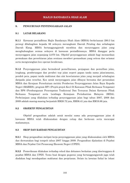 negeri selangor - Jabatan Audit Negara