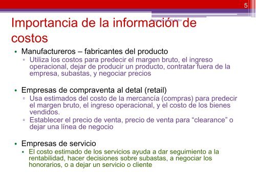 Costo de los Bienes Vendidos - departamento de contabilidad