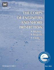 The Corps of Engineers and Shore Protection: History, Projects, Costs