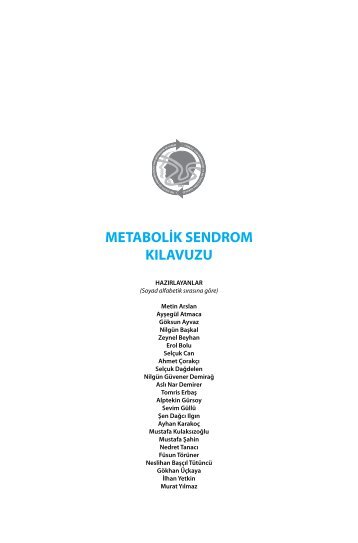 Metabolik Sendrom Kılavuzu - Türkiye Endokrinoloji Metabolizma ...