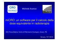 un software per il calcolo della dose equivalente in radioterapia