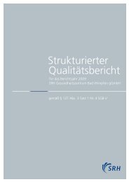 Qualitätsbericht Bad Wimpfen - SRH Kliniken GmbH