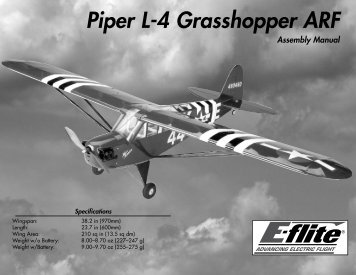 Piper L-4 Grasshopper ARF - Great Hobbies