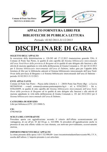 Download - Sistema Bibliotecario dell'Area di Dalmine