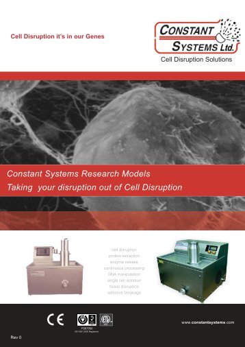 Research Models - Constant Systems Limited