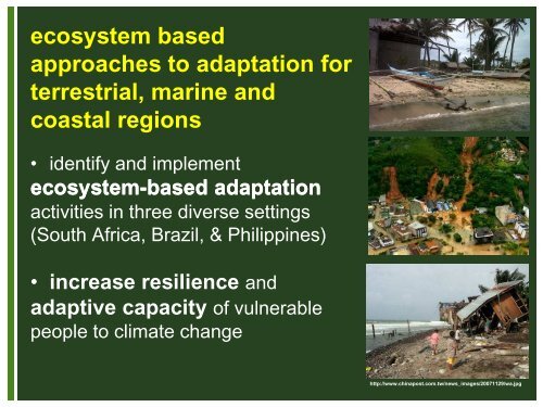 Ecosystem- based approaches to adaptation in the Philippines ...