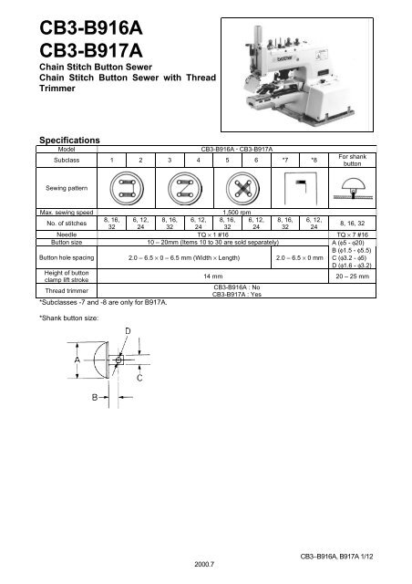 CB3-B916A CB3-B917A