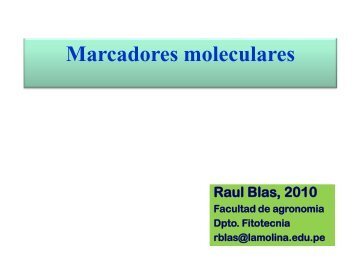 Marcadores moleculares - LAC Biosafety