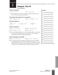 Chapter Test B - NOHS Teachers